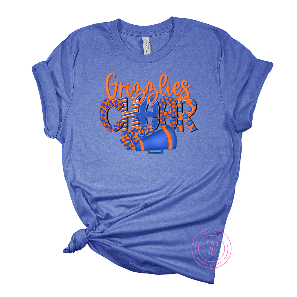 Grizzlies Cheer Doodle Letters