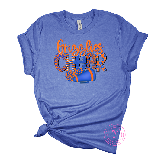 Grizzlies Cheer Doodle Letters