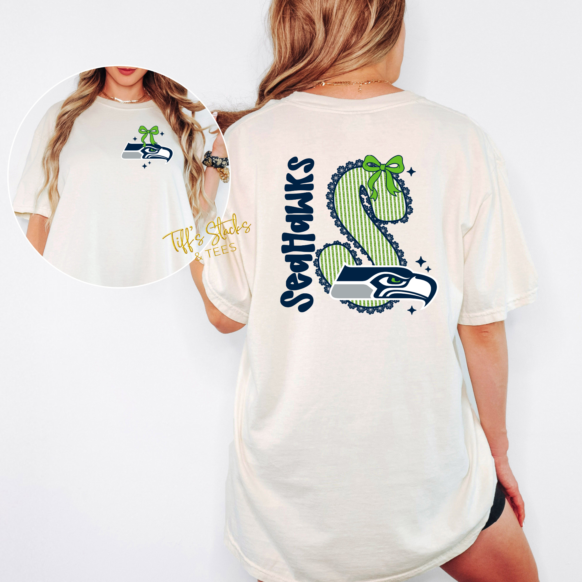 Seahawks Seersucker Front/Back