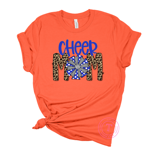 Cheer Mom Royal Blue & Leopard