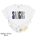 Saders Distressed Metallic Dal Dot