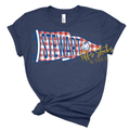 Stewart Mustangs Gingham Pennant