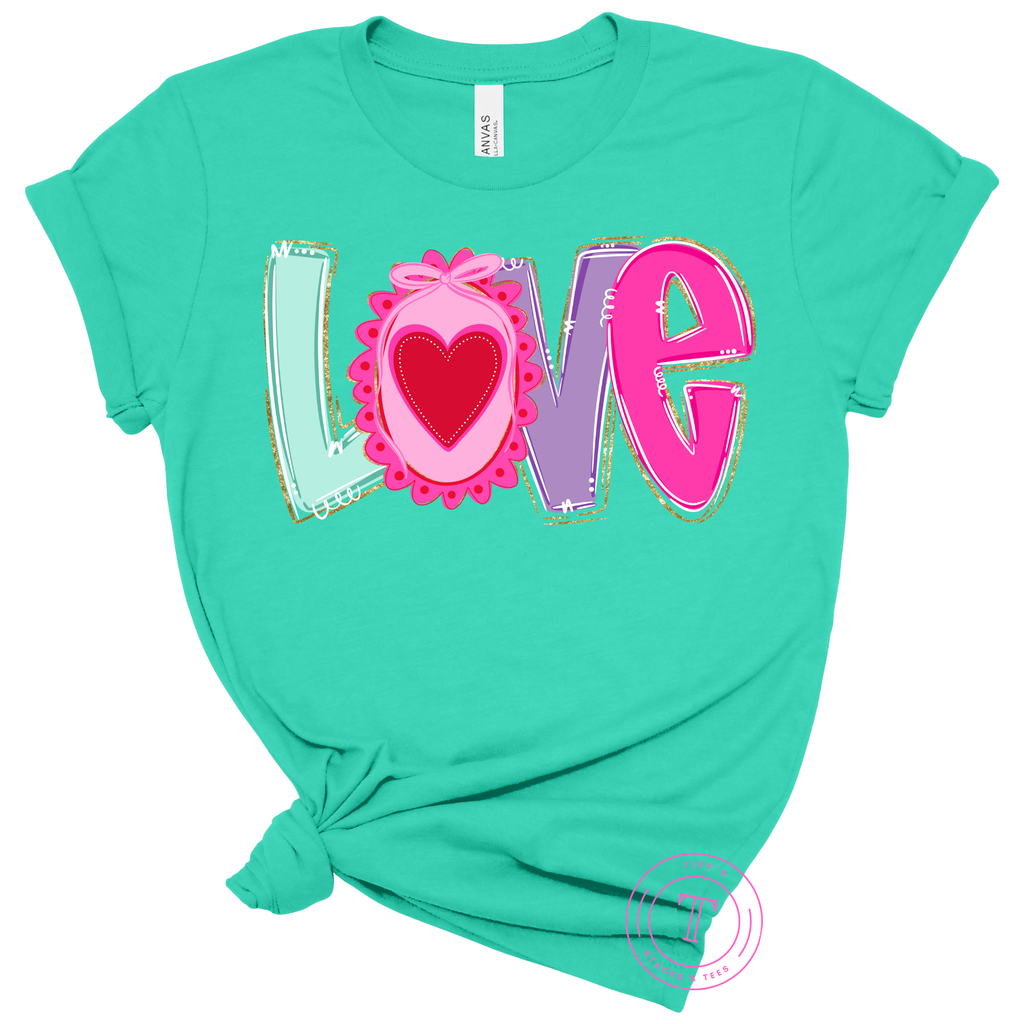Love Scalloped Coquette Bow Youth