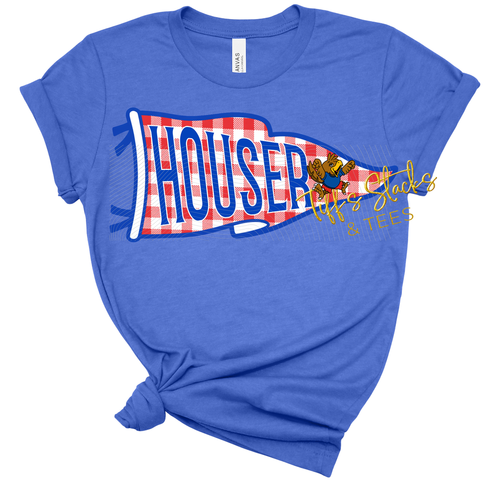 Houser Hawks Gingham Pennant