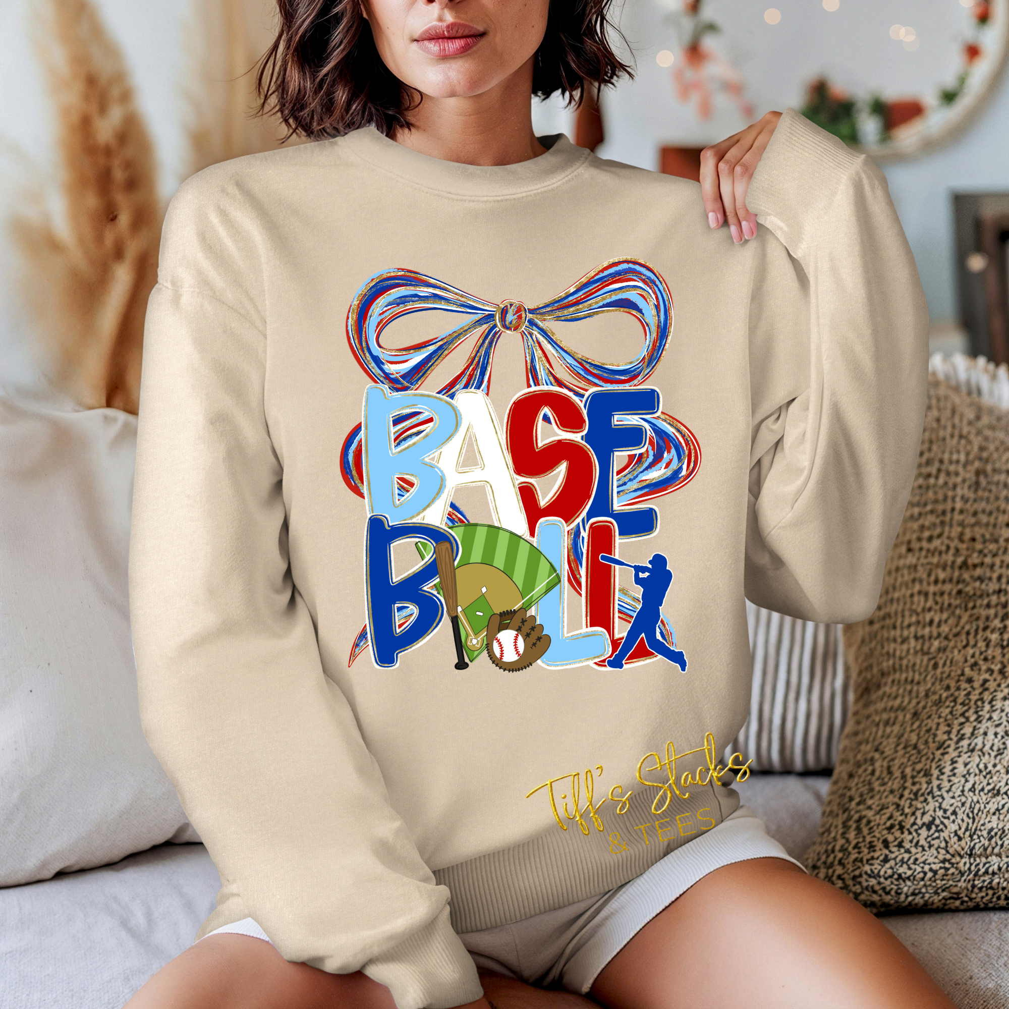 Baseball w/ Coquette Bow