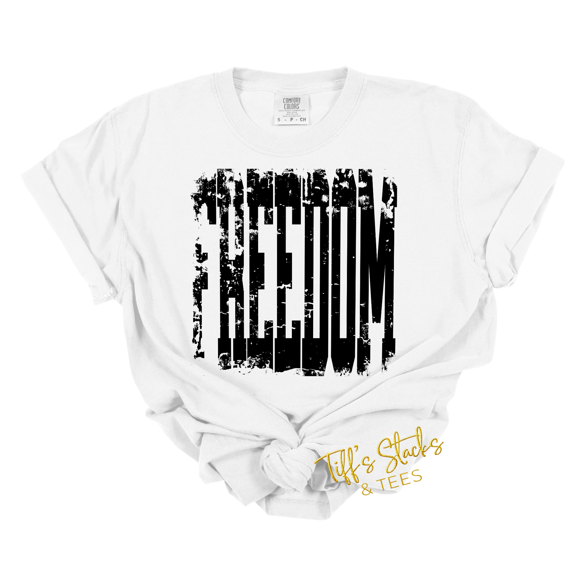 Freedom Black Distressed