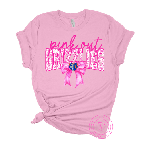 Grizzlies Pink Out Floral Coquette Youth