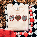 Vintage Patterned Hearts