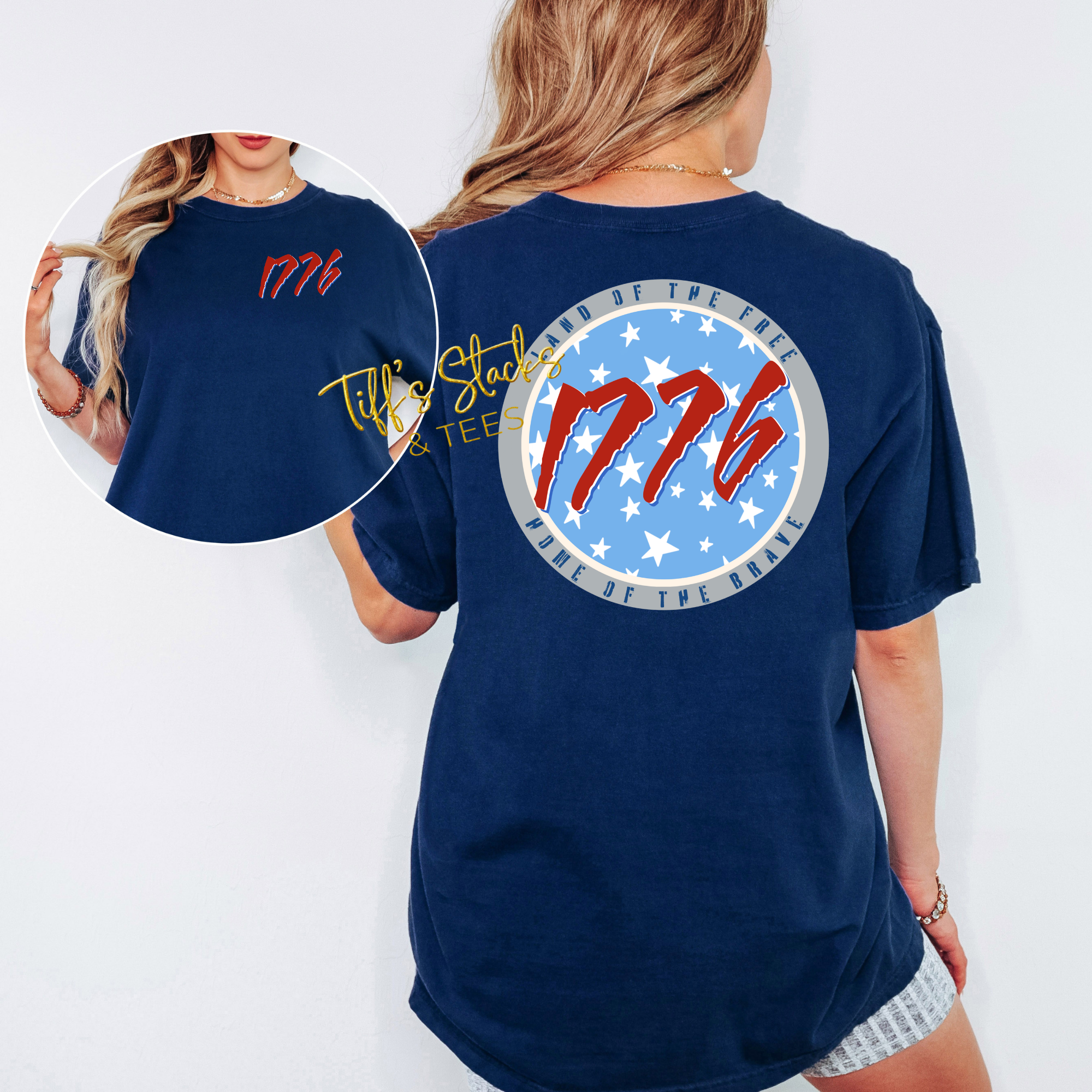 1776 Land of the Free, Home of the Brave Front/Back