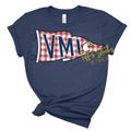 VMI Eagles Gingham Pennant