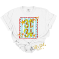 3 Up 3 Down Striped Preppy Coquette Softball