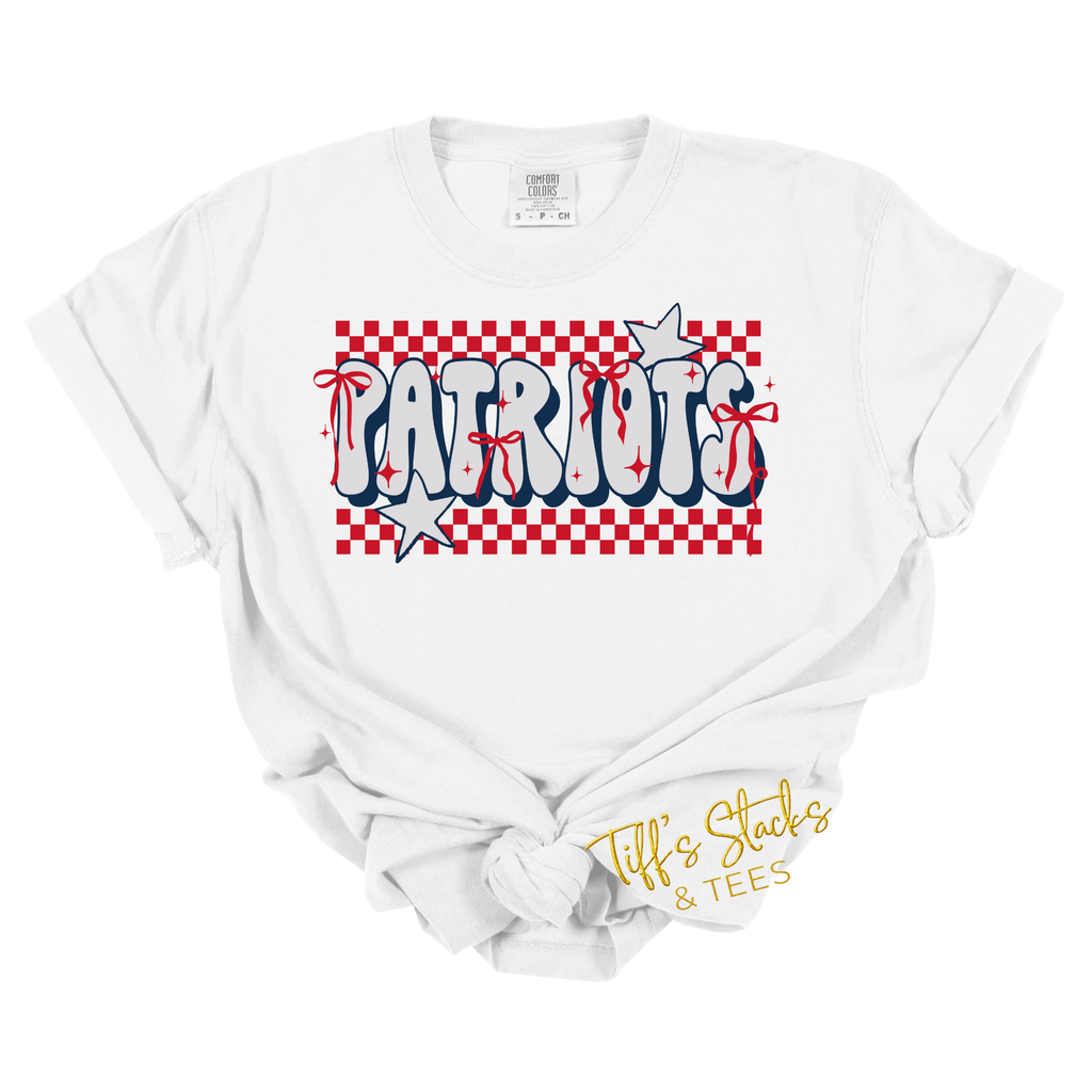 Patriots Checkered w/ Coquette Bows