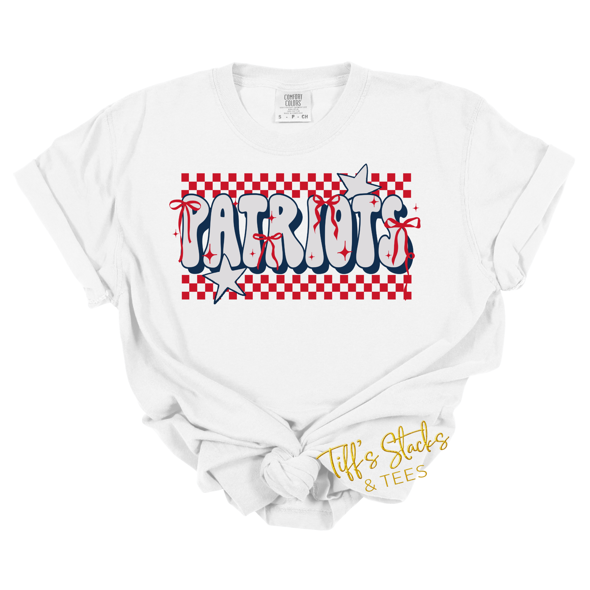 Patriots Checkered w/ Coquette Bows