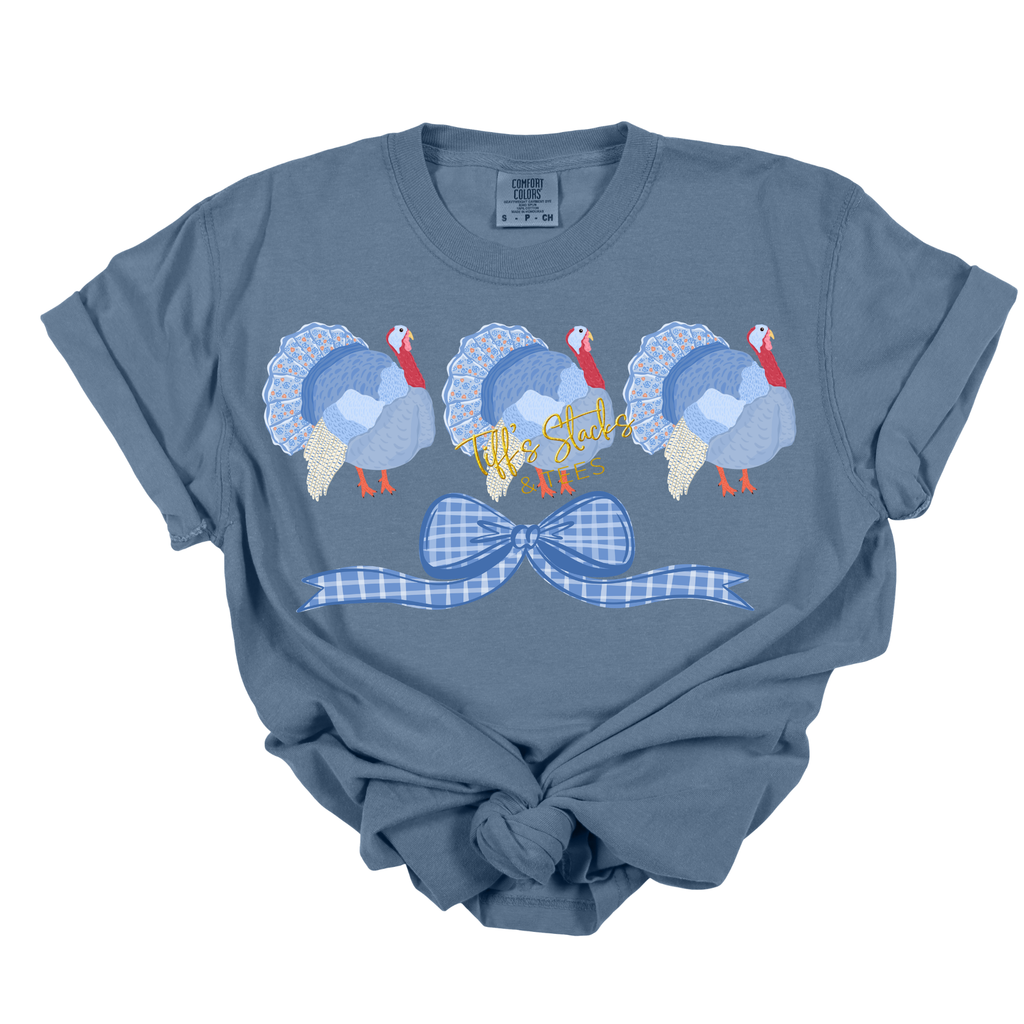 Turkey Trio Blue Coquette
