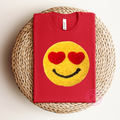 Heart Eye Emoji Faux Yarn Youth