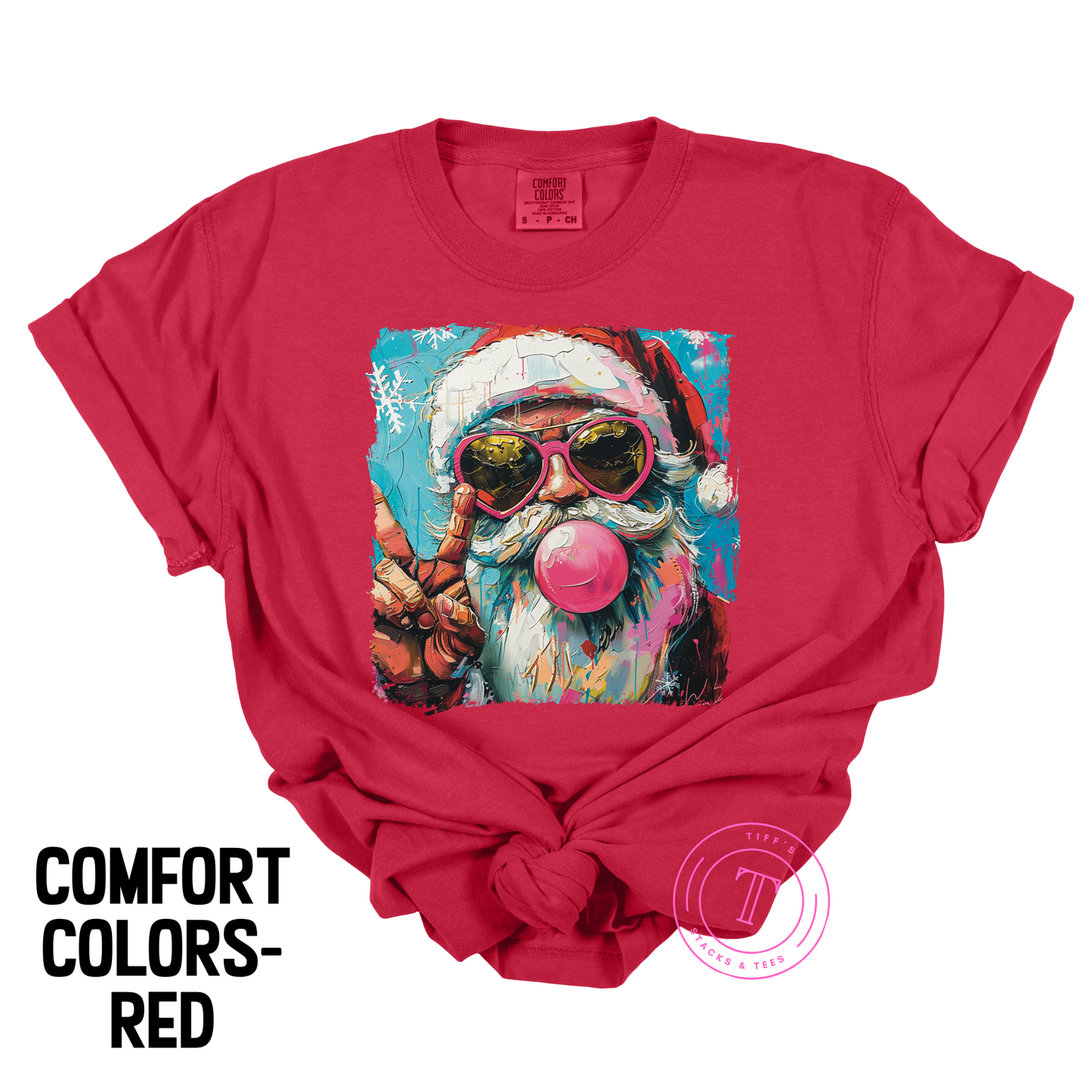 Colorful Preppy Santa