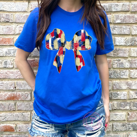 Red, White, & Blue Colorful Coquette Bow