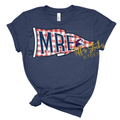 MRE Mustangs Gingham Pennant