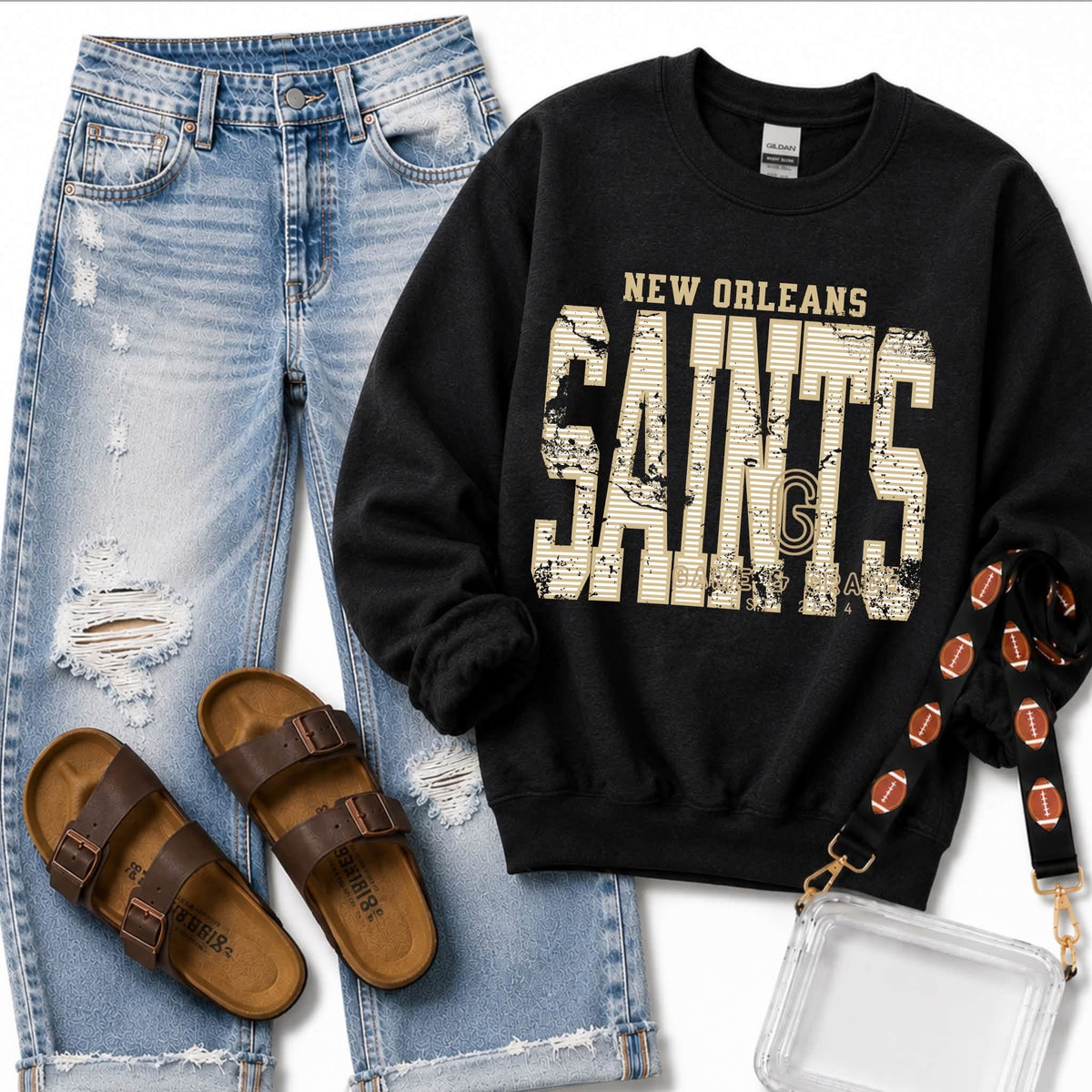 Saints Striped Vintage