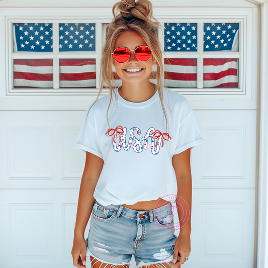 USA Stars w/ Coquette Bows