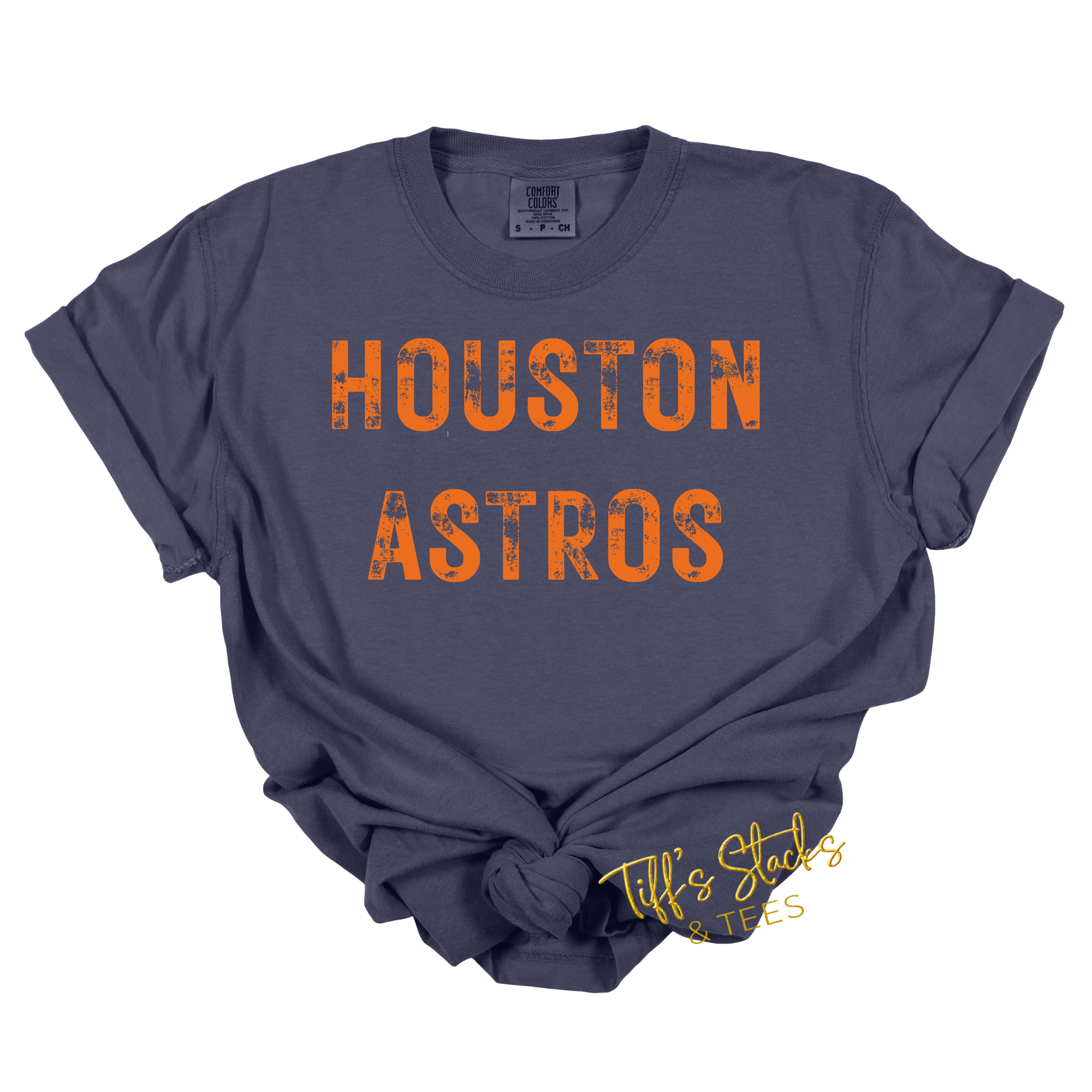Houston Astros Orange Distressed