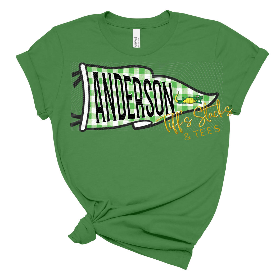 Anderson Gators Gingham Pennant