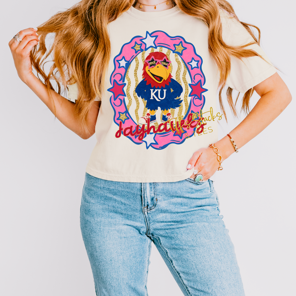 Jayhawks (KU) Preppy Shimmer Mascot