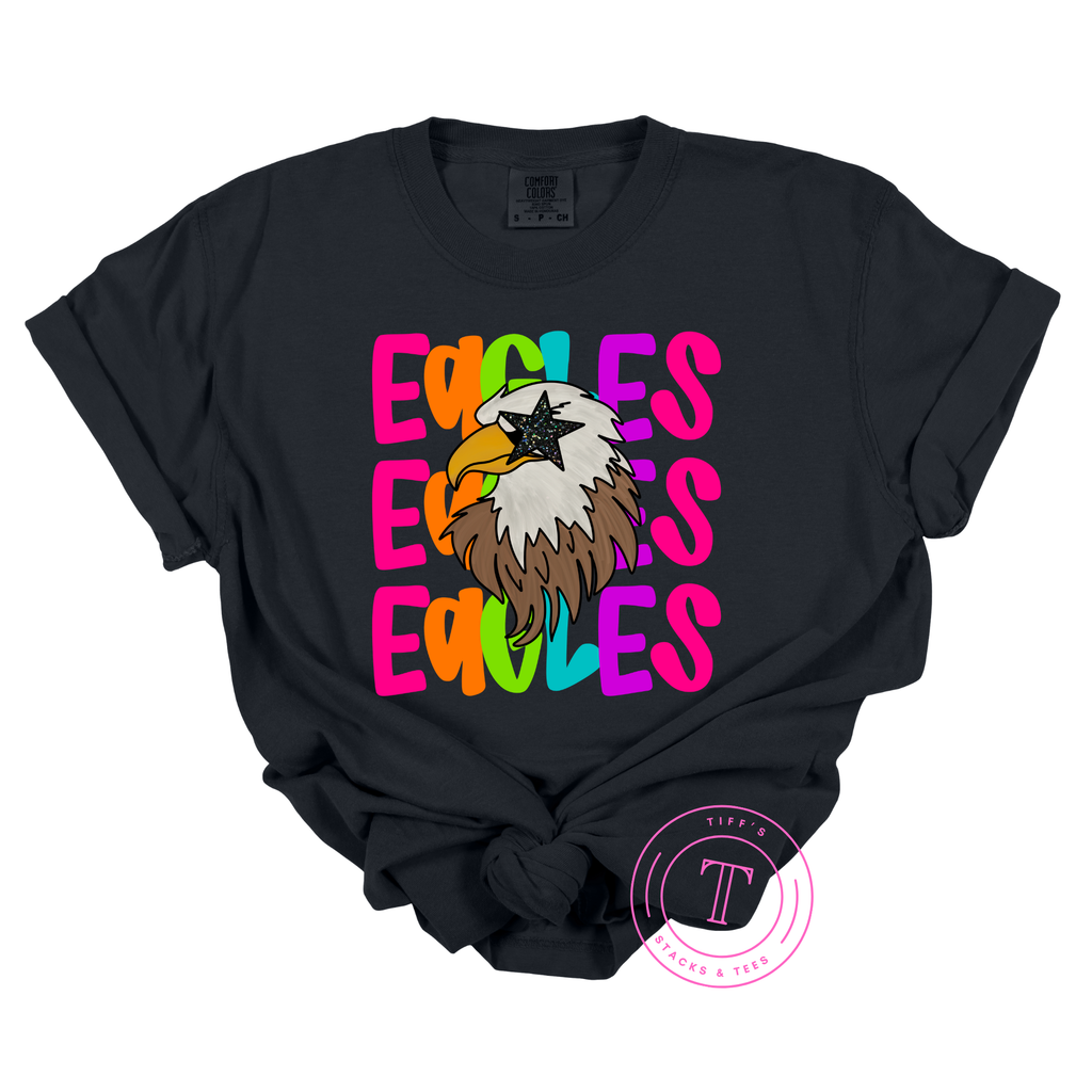 Eagles Preppy Neon Mascot