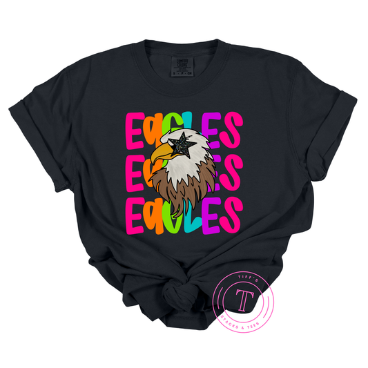 Eagles Preppy Neon Mascot