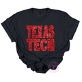 Texas Tech Faux Glitter