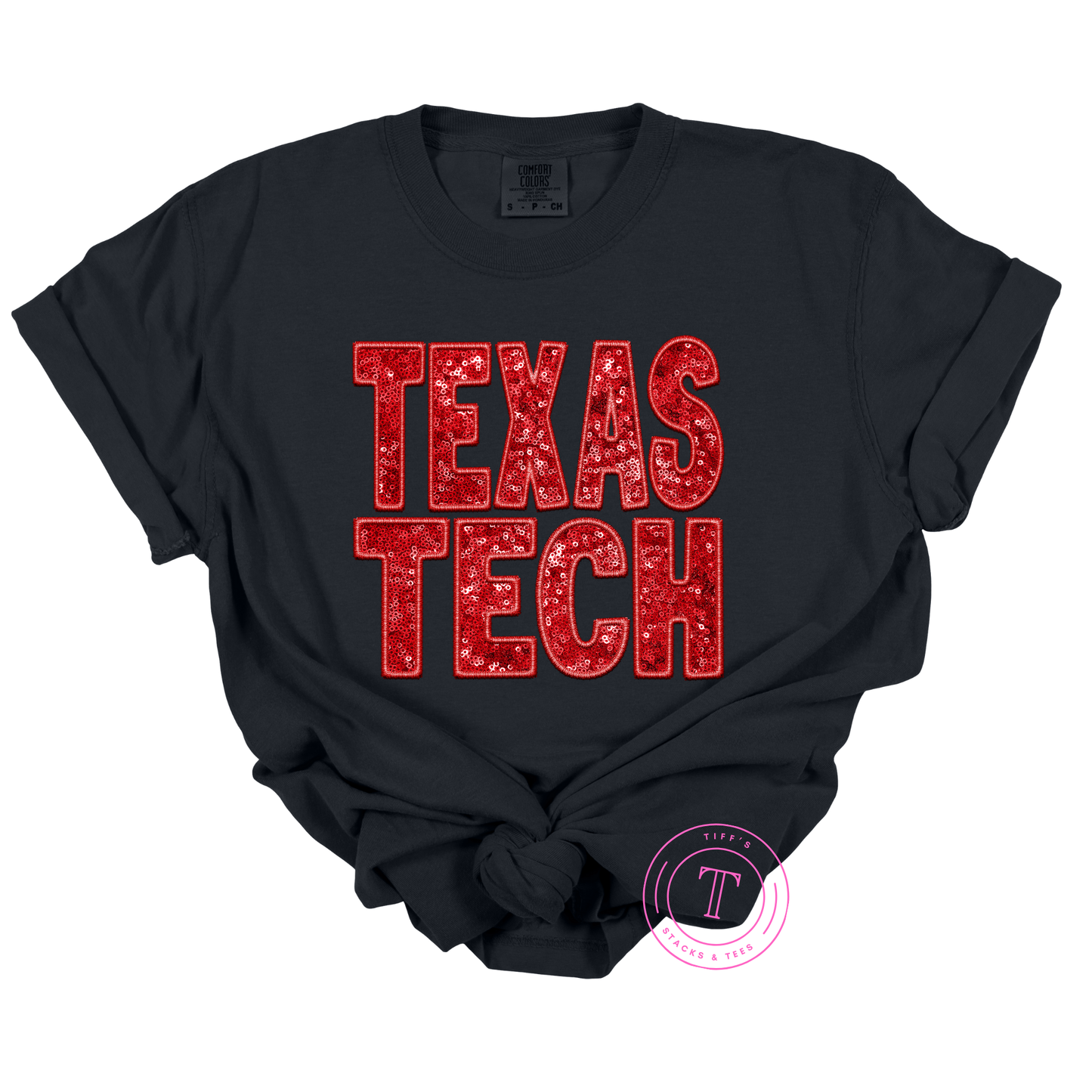 Texas Tech Faux Glitter