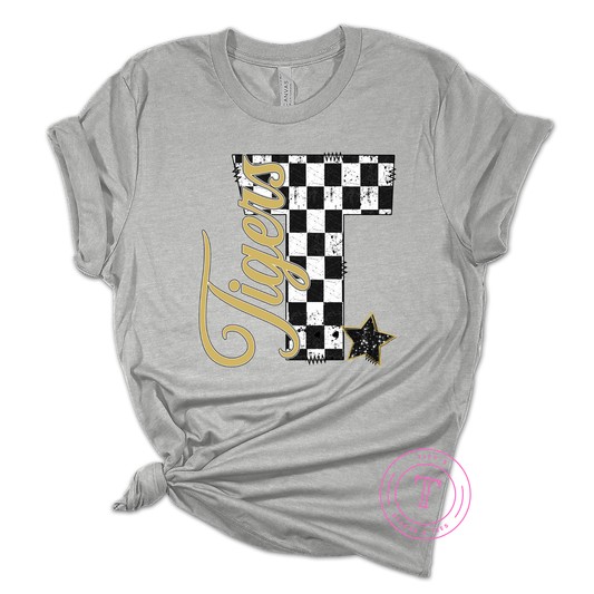Tigers Checkered T