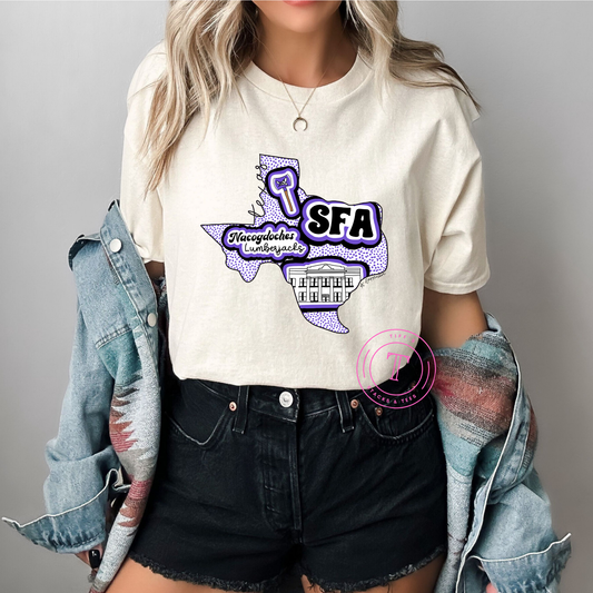SFA Hand Drawn Texas