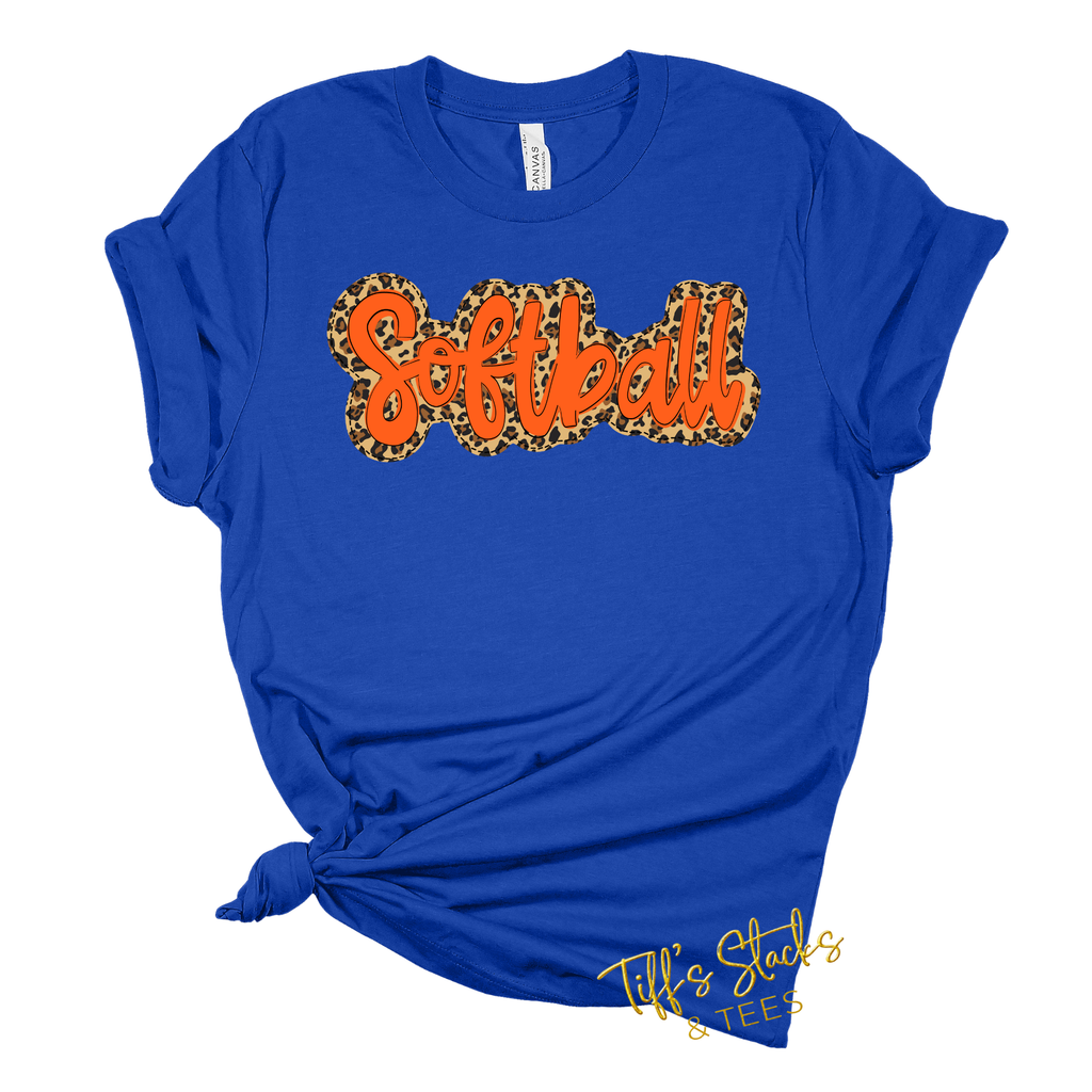 Softball Leopard/Orange