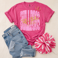 Bulldogs Pink Stretched Font