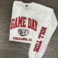 Game Day Sweatshirt w/ Roll Tide on Sleeve