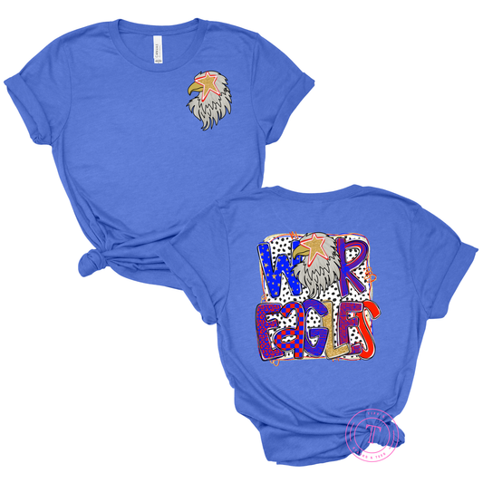War Eagles Preppy Mascot Front & Back Youth