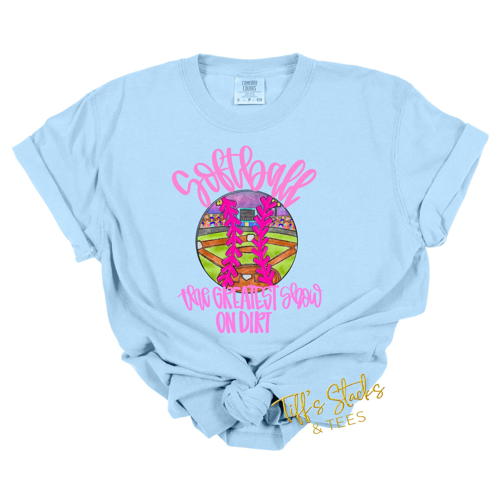 Softball The Greatest Show on Dirt (Pink)
