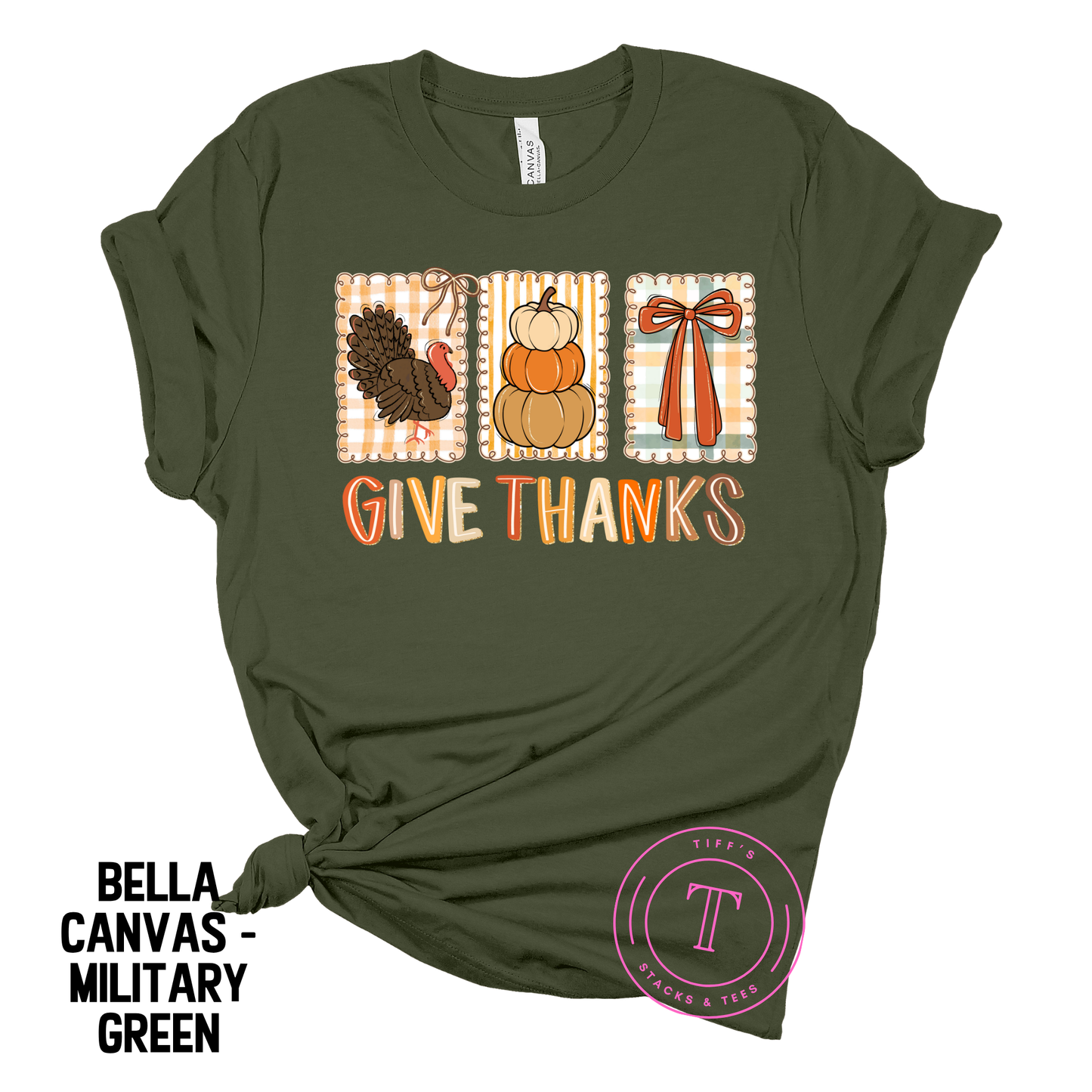 Give Thanks Turkey Pumpkins Coquette Youth