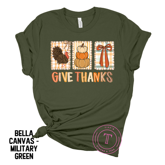 Give Thanks Turkey Pumpkins Coquette Youth