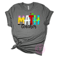 Math Teacher Pencil Doodle