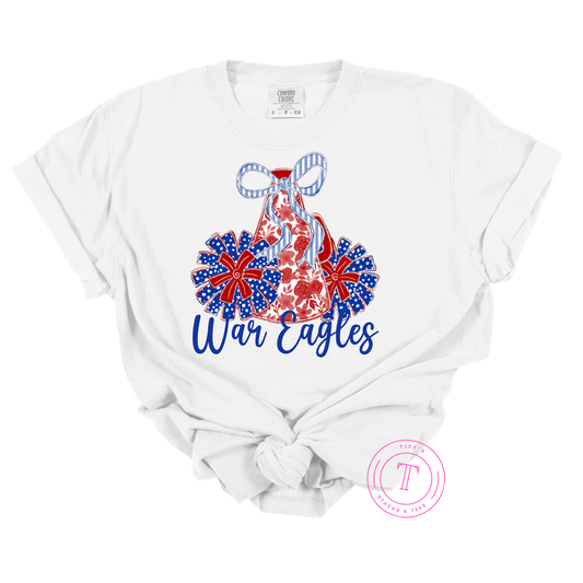 War Eagles Cheer Floral Coquette