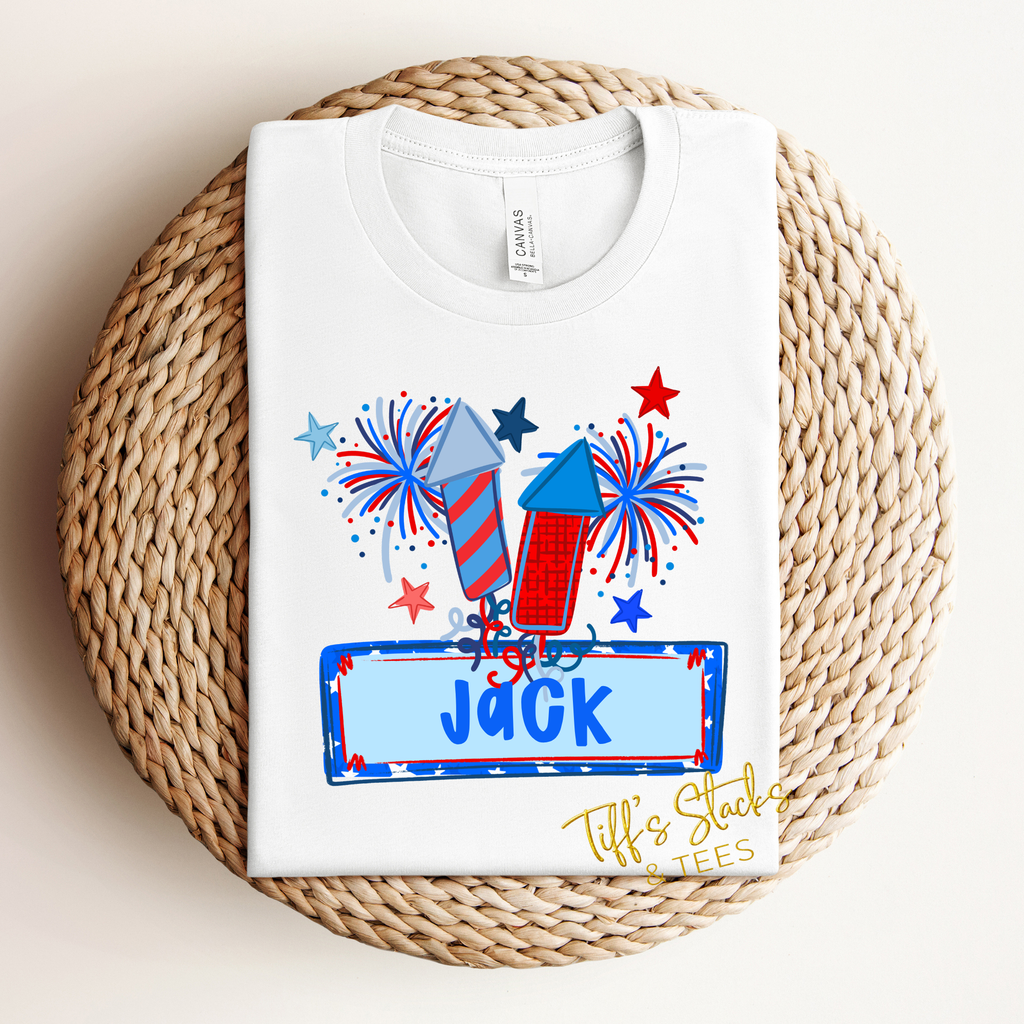 Fireworks Boy Personalized Youth
