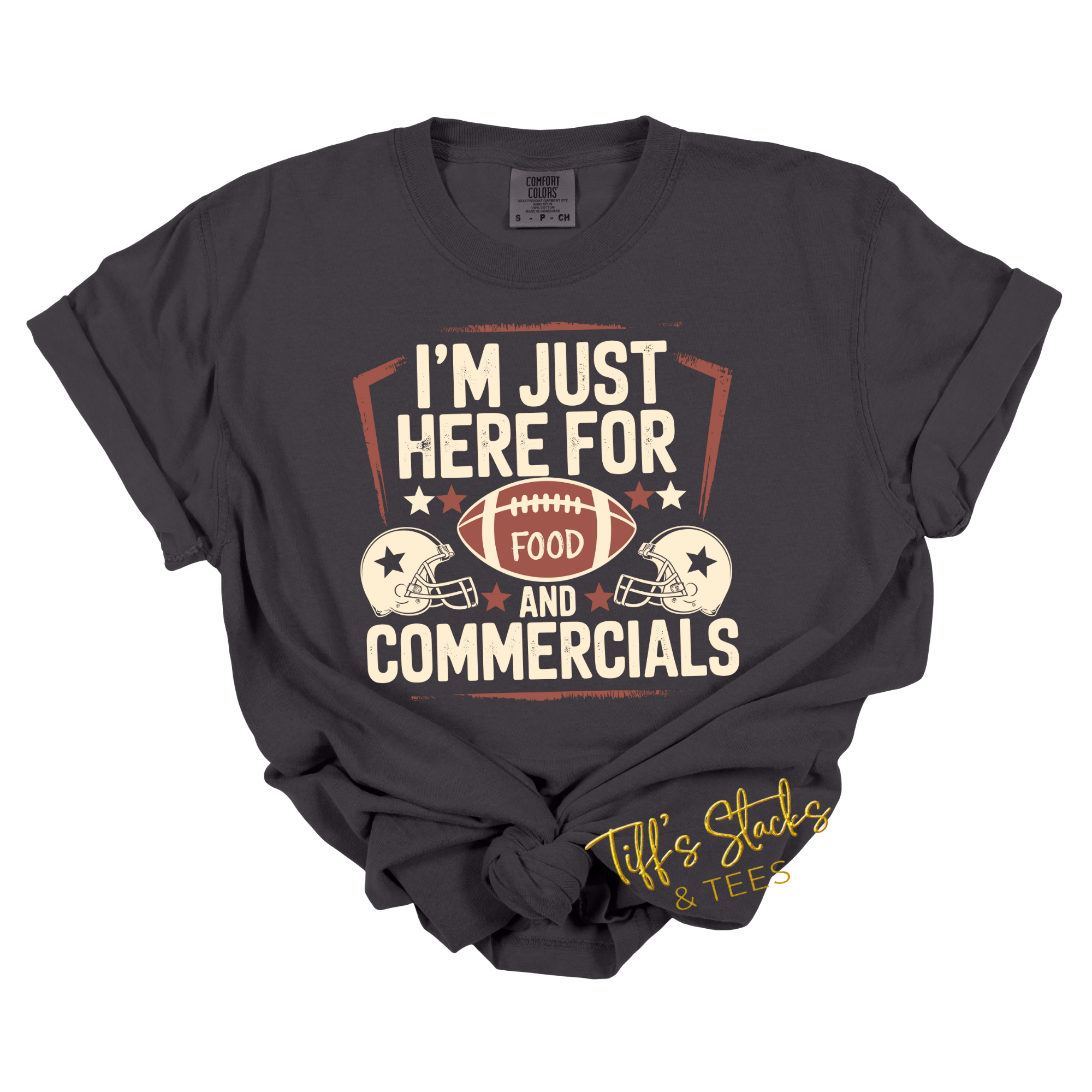 I'm Just Here for Food & Commercials (Cream Font)