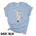 Colorful Blue/White/Black Christmas Tree Coquette