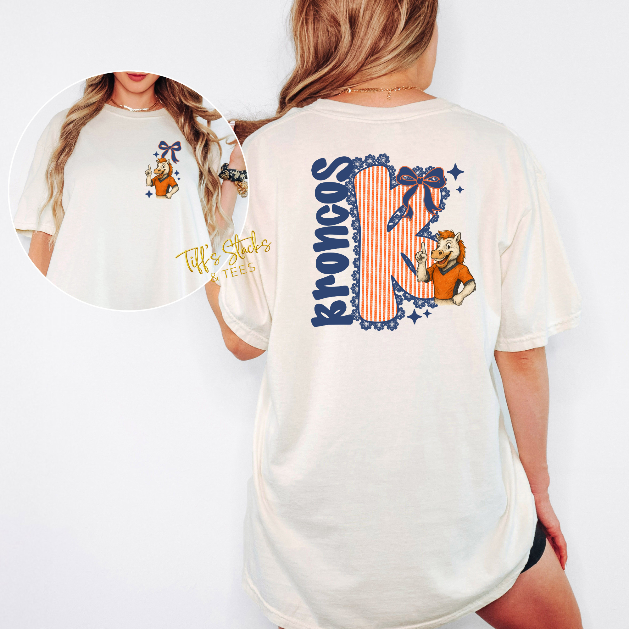 Broncos Seersucker Front/Back