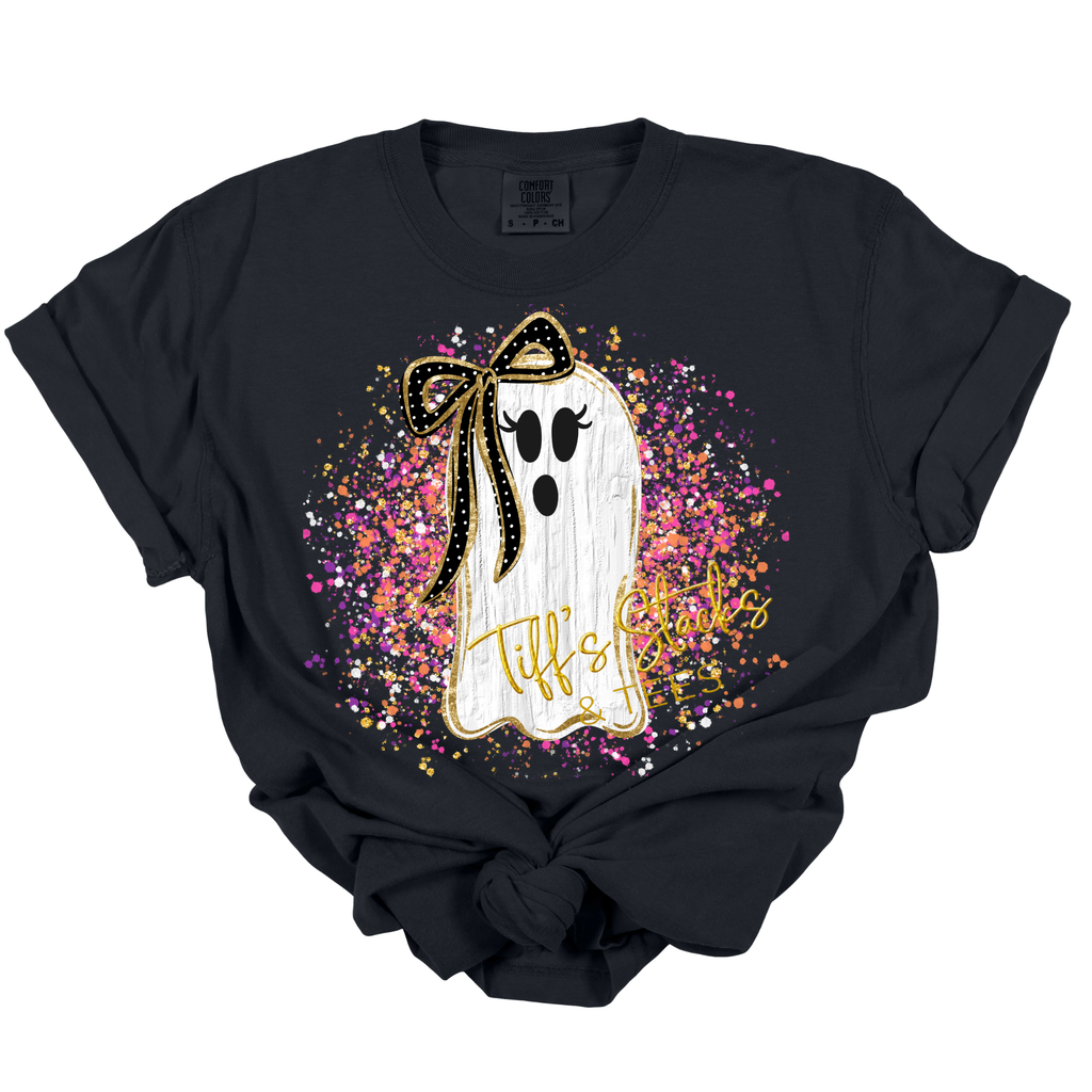 Ghost w/ Coquette Bow Splatter