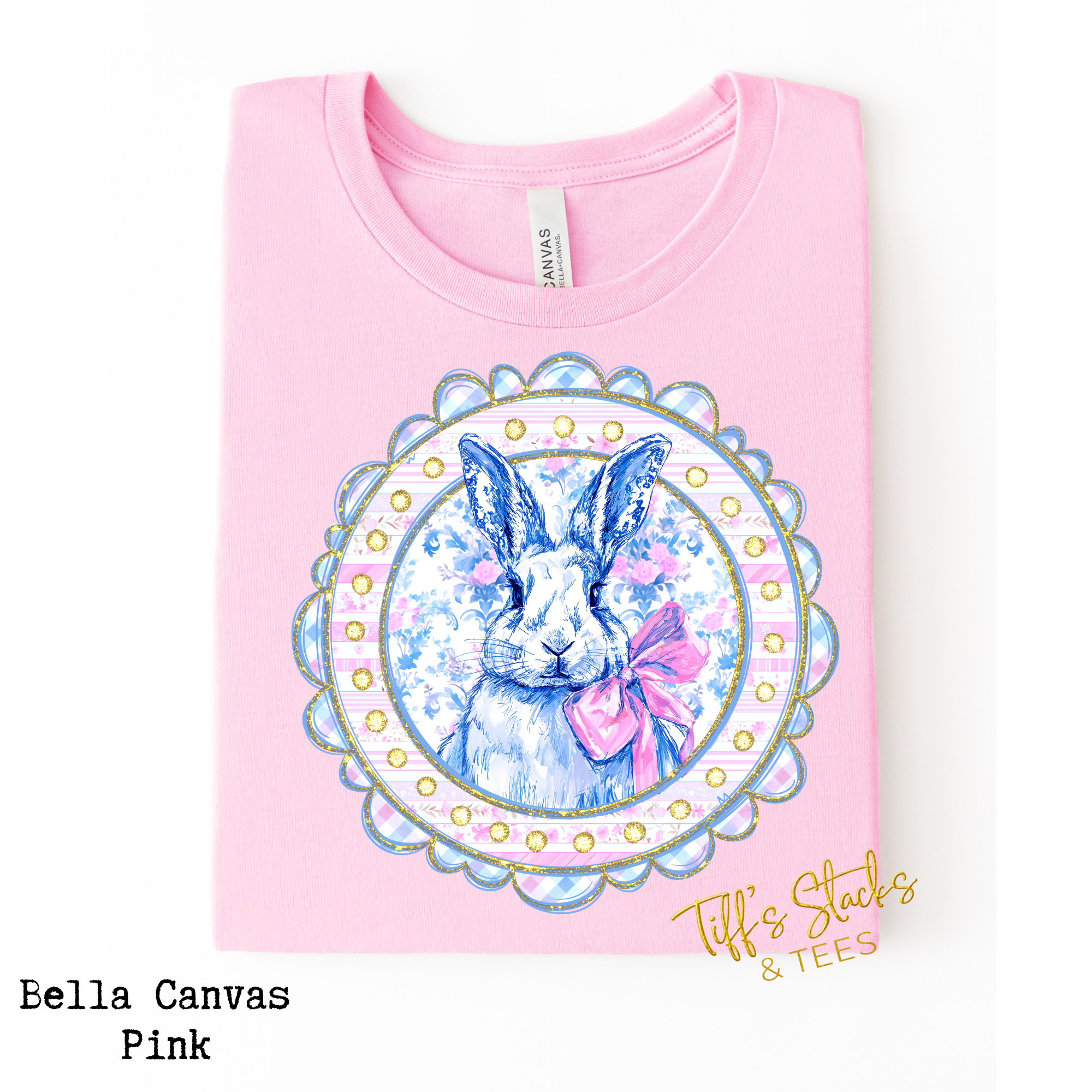 Preppy Bunny Coquette Watercolor