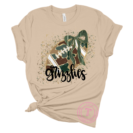 Grizzlies Camo Football Youth
