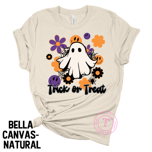 Trick or Treat Ghost Smiley Face Youth